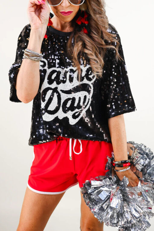 Sequin Game Day Top - 3 Color Options - Image 27