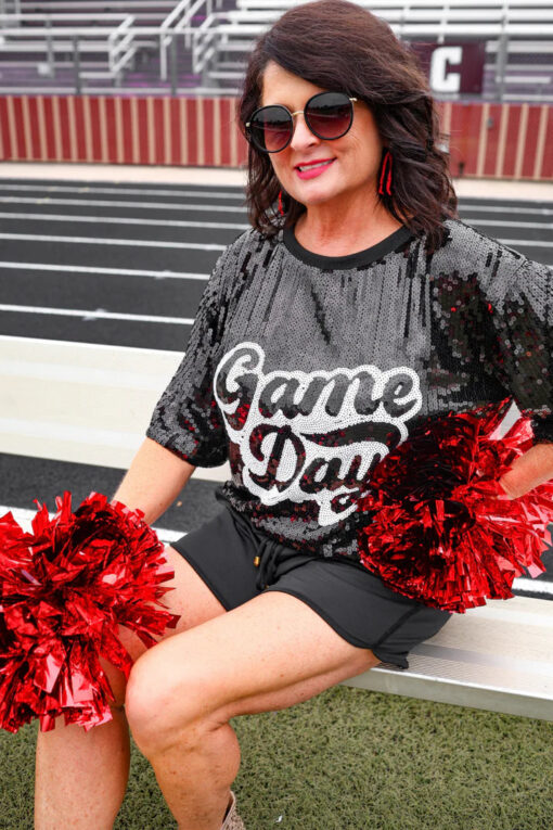 Sequin Game Day Top - 3 Color Options - Image 41