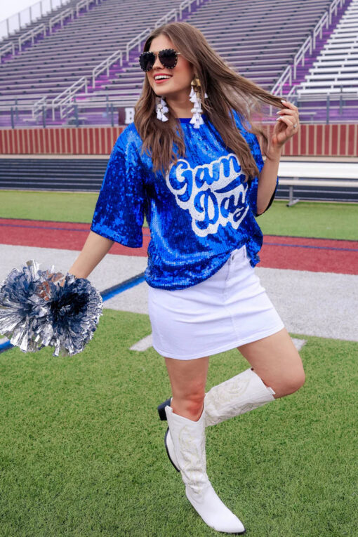 Sequin Game Day Top - 3 Color Options - Image 43