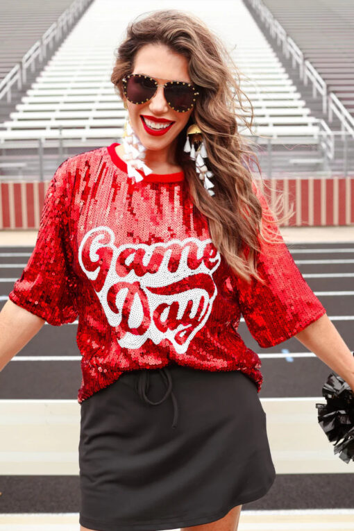 Sequin Game Day Top - 3 Color Options - Image 26