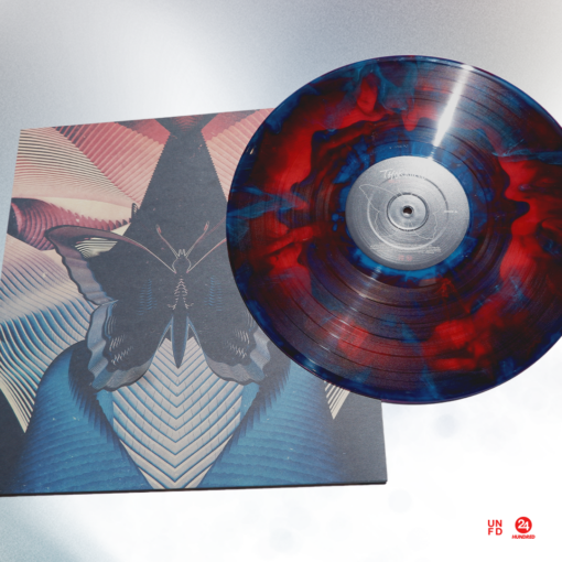 Butterfly 12” Vinyl (Transparent Blue & Red Smash) - Image 2