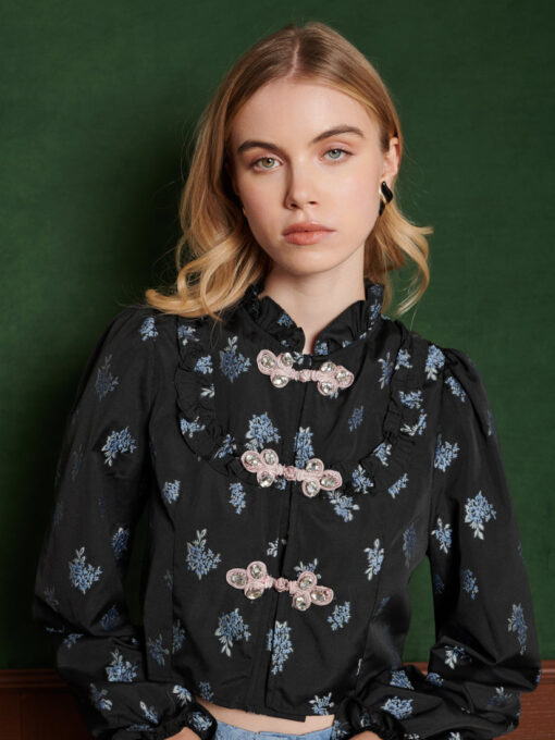 Onyx Floral Top - Image 5