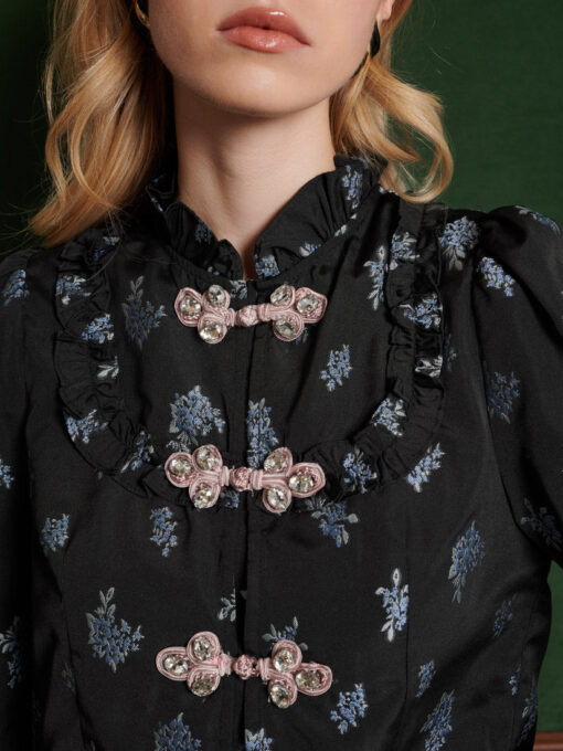 Onyx Floral Top - Image 6