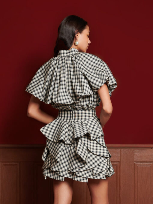 DREAM Thelma Check Blouse - Image 3