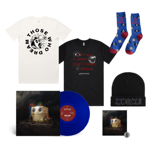 Those Who Dream / Fear T-Shirt, Popping Eyes T-Shirt, Digital Download, Socks, Beanie & Vinyl Bundle