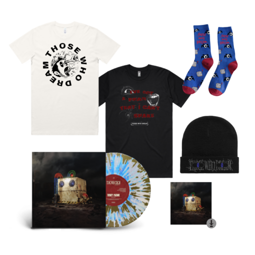 Those Who Dream / Fear T-Shirt, Popping Eyes T-Shirt, Digital Download, Socks, Beanie & Vinyl Bundle - Image 2