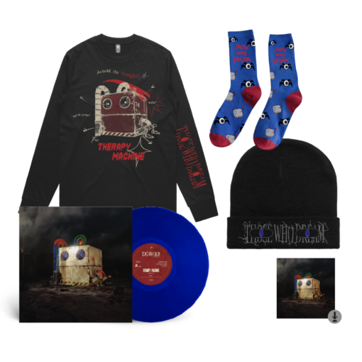 Those Who Dream / Therapy Machine Long Sleeve, Digital Download, Socks, Beanie & Vinyl Bundle - Image 2