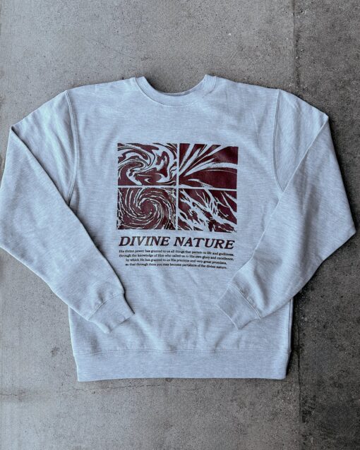 Partakers Imperial Grey Crewneck Sweater - Image 2