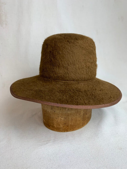 Brookes Boswell Violetto hat in Bronze Shag - Image 2