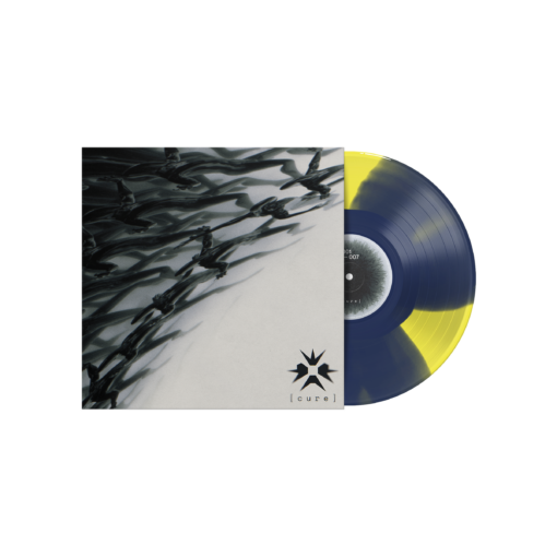 CURE 12” Vinyl (Dark Blue & Transparent Yellow Triple Button) - Image 2