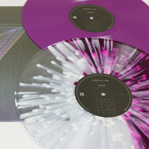 Node 12" Vinyl (Half Translucent Purple & Half Clear w/ White Splatter) - Image 2