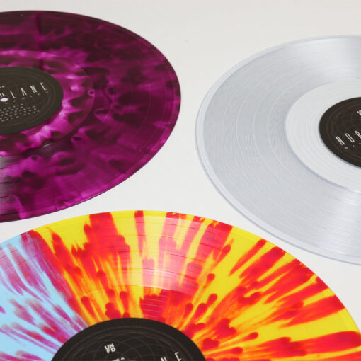 Singularity 12" Vinyl (Half Translucent Yellow/Half Blue With Magenta Splatter) - Image 2