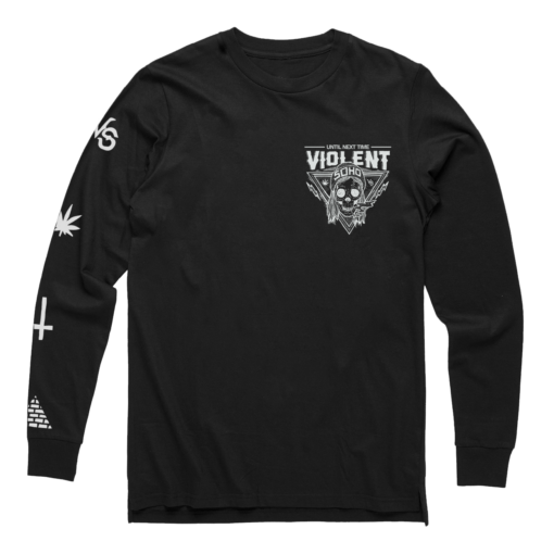 Until Next Time Blazin' Skull Longsleeve