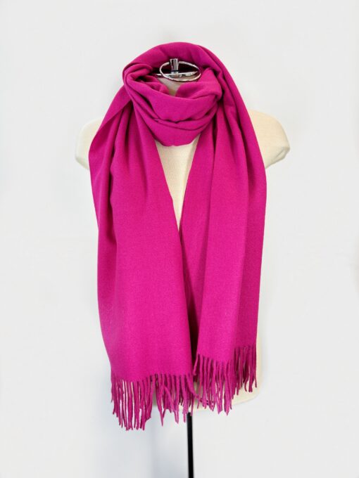 Fringe Cashmere Scarf - Image 5