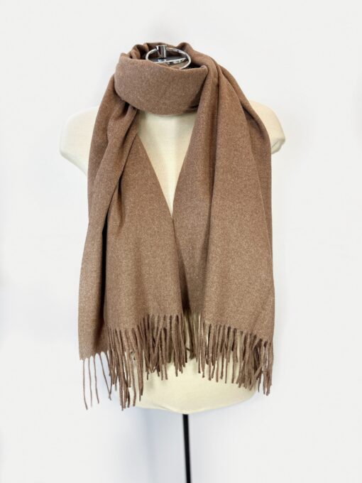 Fringe Cashmere Scarf - Image 4