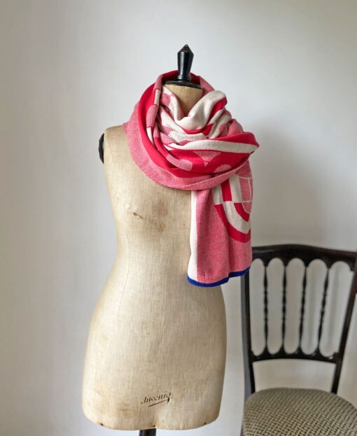 wolvis / scarf GUNTA coral (red / maxi) - Image 4