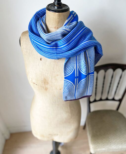 wolvis / scarf ANNI cobalt (blue / midi)