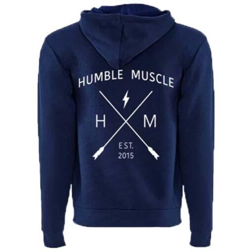 Unisex Zip-up Hoodie | HM X | Navy - Image 4