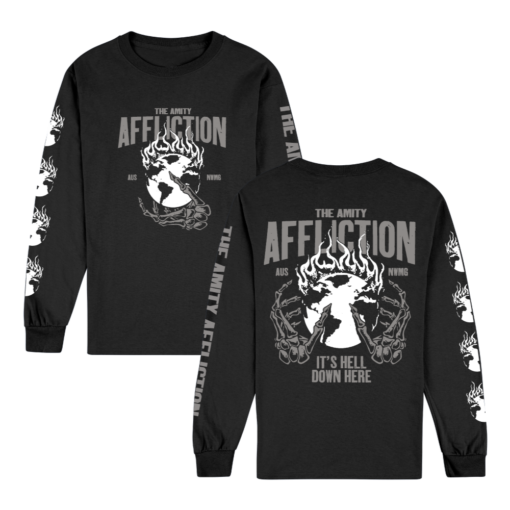 It's Hell Down Here Long Sleeve Black