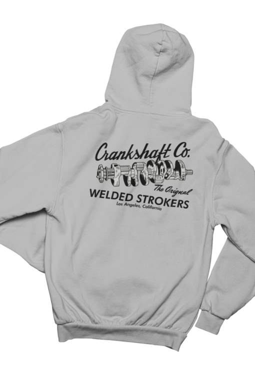 CRANKSHAFT CO. Welded Strokers Gray Hoodie Sweatshirt Pullover