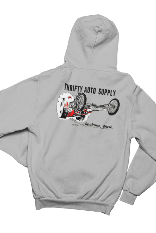 THRIFTY AUTO SUPPLY Spokane WA Gray Hoodie Sweatshirt Pullover