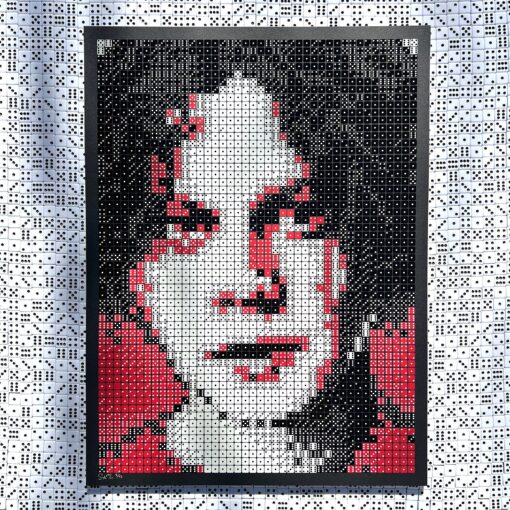 1 left - BLACK - Jack White to 55 - Dice portrait