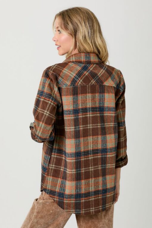 Chocolate Plaid Shirt - Image 2