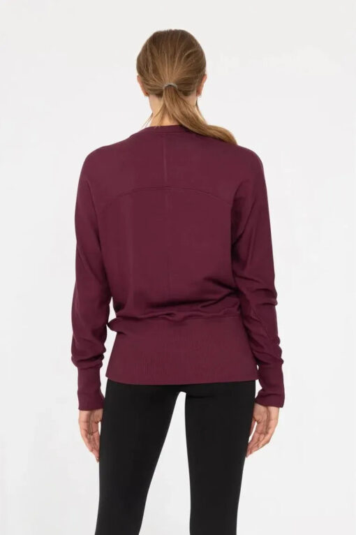 Plum Brushed Sweatshirt - Image 3