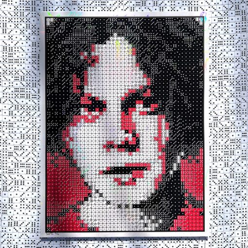 WHITE FOIL - Jack White to 55 - Dice portrait