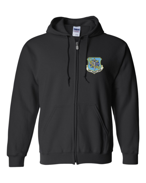 146th Airlift Wing - Zip Up  Hooded Sweatshirt - Image 2