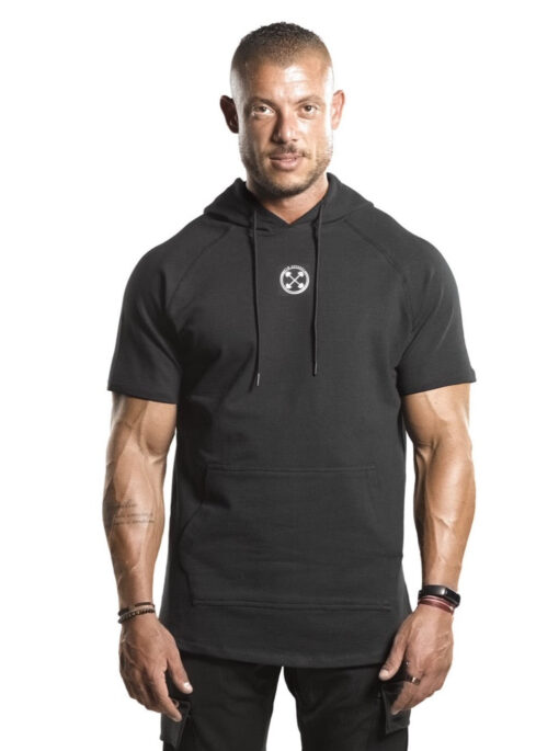 Bar-Basic Raglan Short Sleeve Hoodie - Image 8