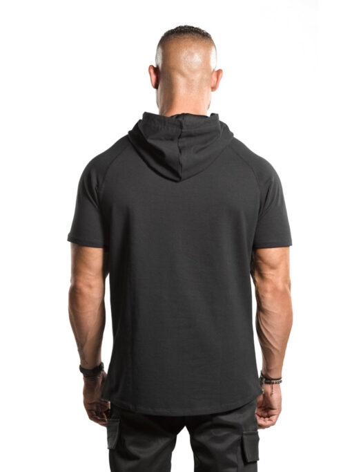 Bar-Basic Raglan Short Sleeve Hoodie - Image 9