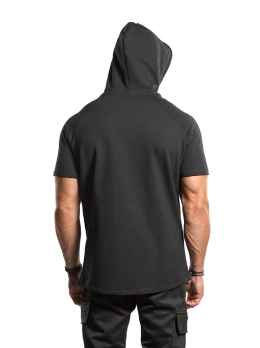 Bar-Basic Raglan Short Sleeve Hoodie - Image 10