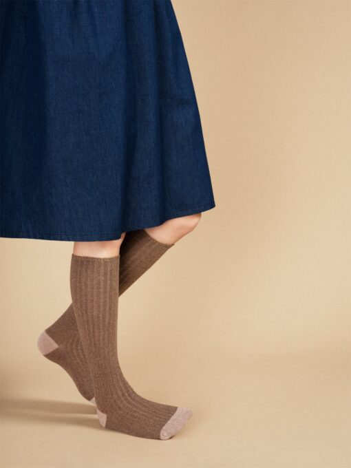 Rib Cashmere Knee Hi - Image 8