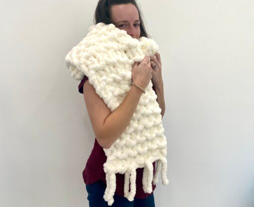 Chunky chenille scarf