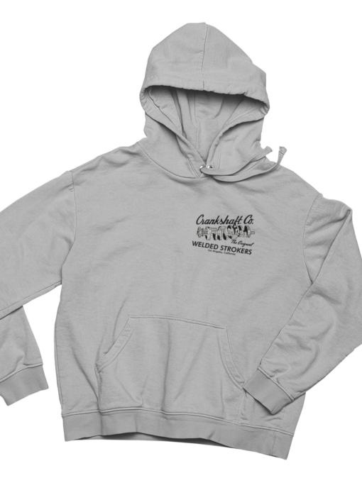 CRANKSHAFT CO. Welded Strokers Gray Hoodie Sweatshirt Pullover - Image 2