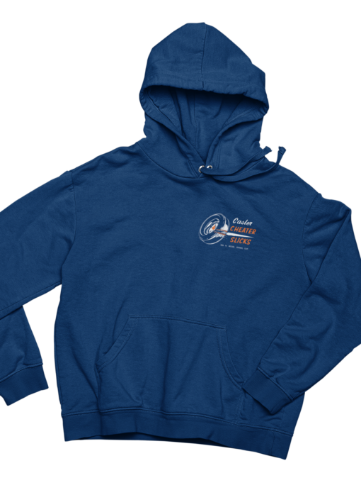 CASLER CHEATER SLICKS Navy Hoodie Sweatshirt Pullover - Image 2