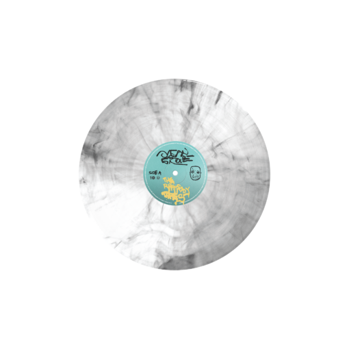 Rhapsody Tapes 12" Vinyl (Glass Gloss White W/ Black Marble) - Image 2