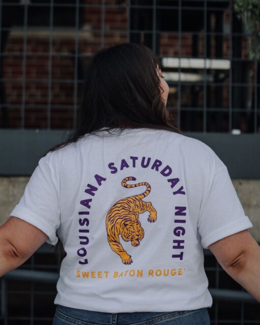 Louisiana Saturday Night Tiger Pocket T-shirt - Image 5