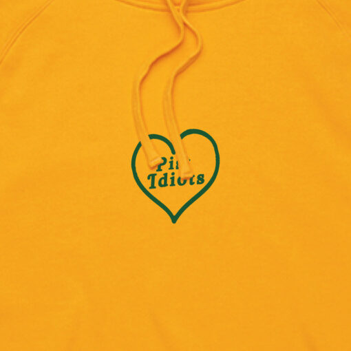 Embroidered Heart Hoodie (Yellow) - Image 2