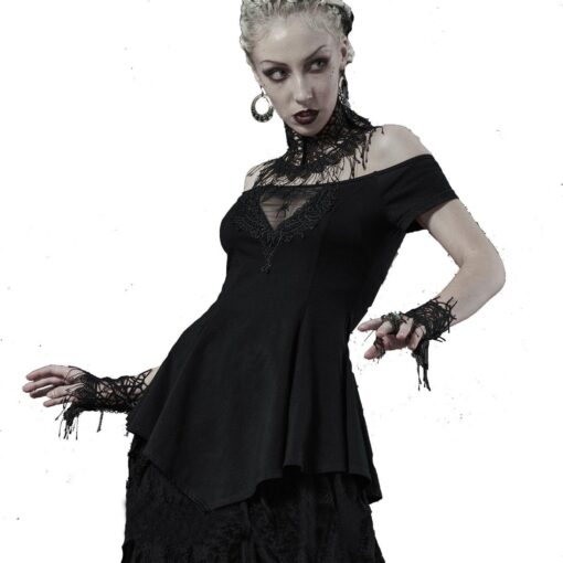 Punk Rave - Mistheria - Gothic Off The Shoulder Top - Image 3