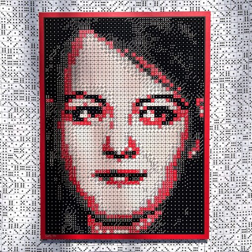 RED - Meg White to 55 - Dice portrait