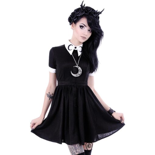 Restyle - MOON DRESS - Black