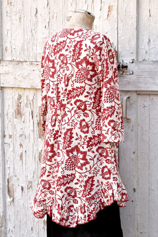 floral ruffle tunic - Image 5