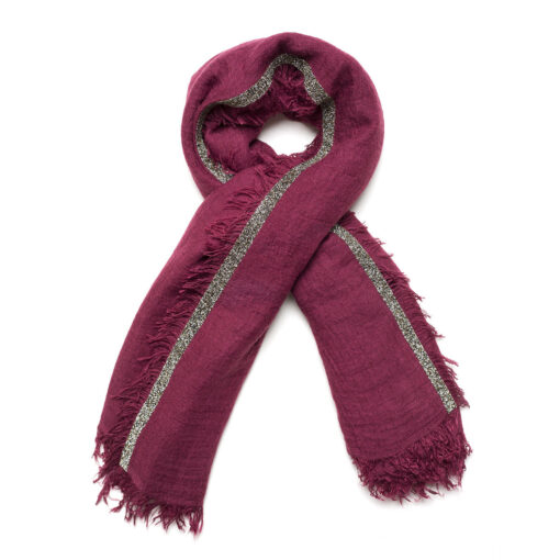 Bordeaux Metallic Scarf