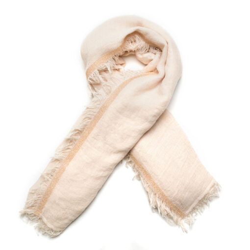 Ivory Gold Scarf