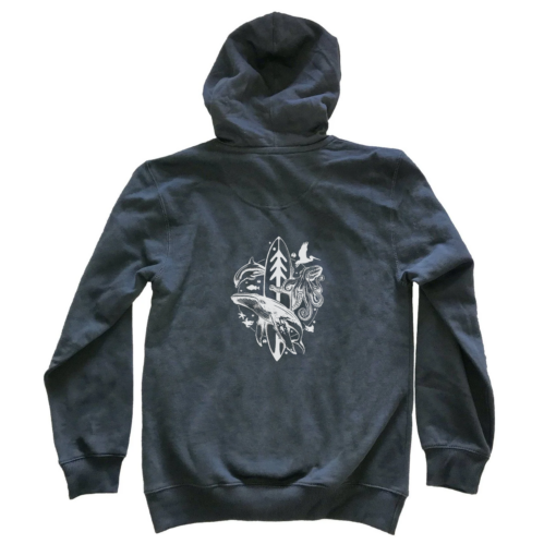 Ventana Eco Hoodie with Monterey Bay on Back - Image 3