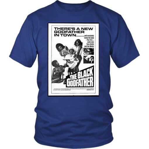 Black Godfather Poster T-Shirt - Image 2