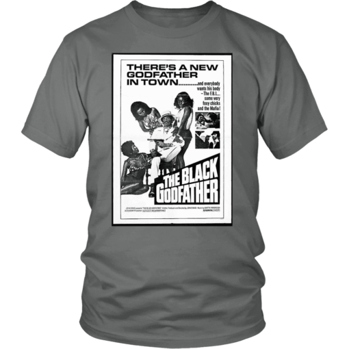 Black Godfather Poster T-Shirt - Image 5