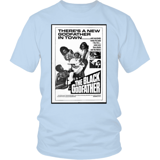 Black Godfather Poster T-Shirt - Image 6